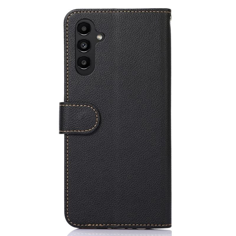 Flip Cover Samsung Galaxy A14 / A14 5G Lychee Style Rfid Khazneh