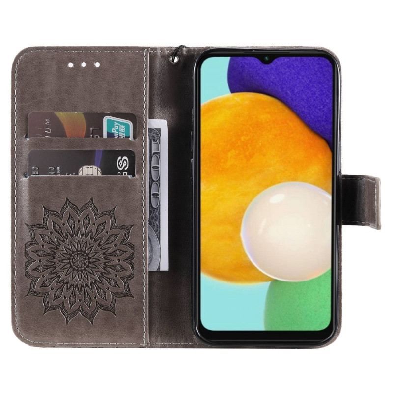 Flip Cover Samsung Galaxy A14 / A14 5G Mandala Sun Med Snor