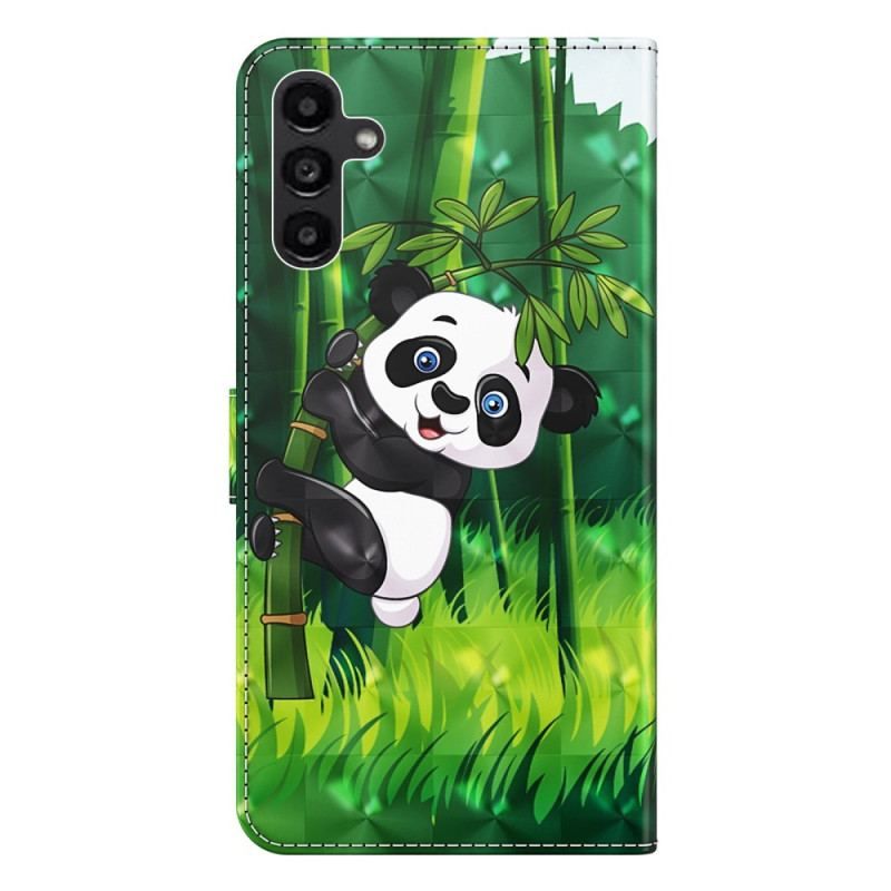 Flip Cover Samsung Galaxy A14 / A14 5G Panda Bambus