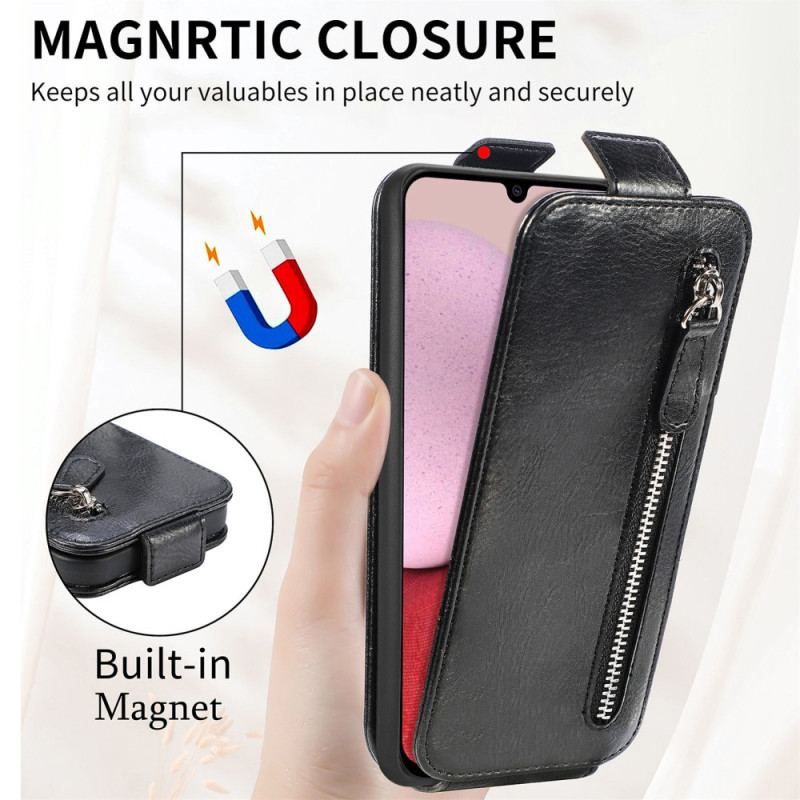 Flip Cover Samsung Galaxy A14 / A14 5G Punge Etui Læder Cover Lodret Flap Integreret Tegnebog