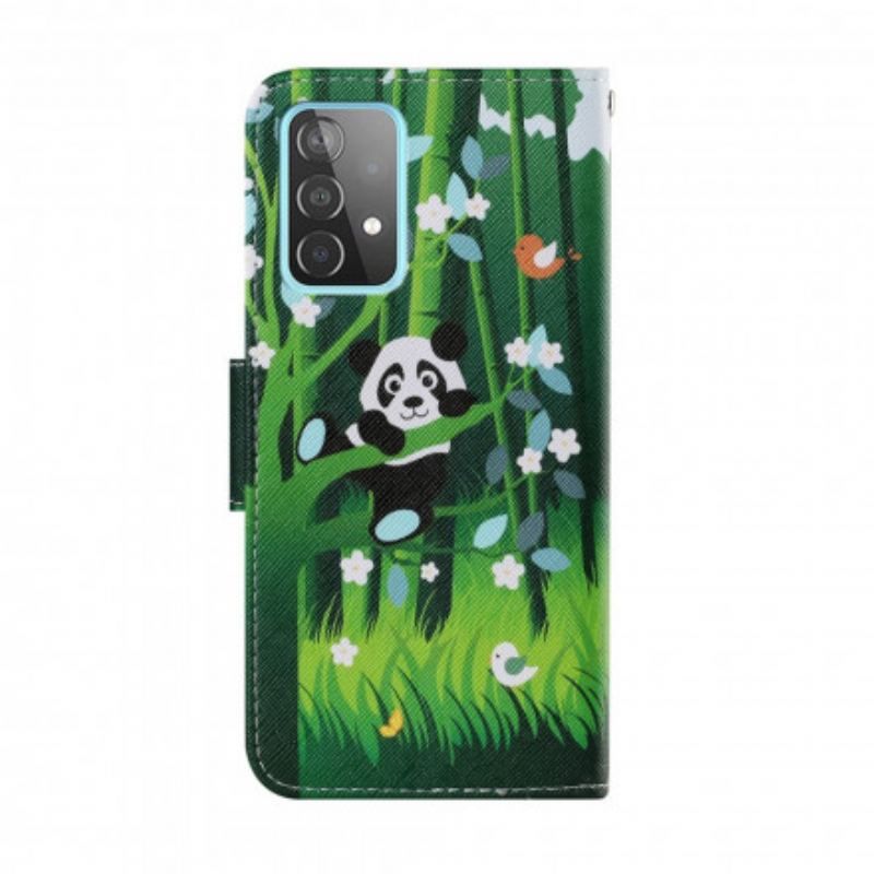 Flip Cover Samsung Galaxy A52 4G / A52 5G / A52s 5G Panda Walk