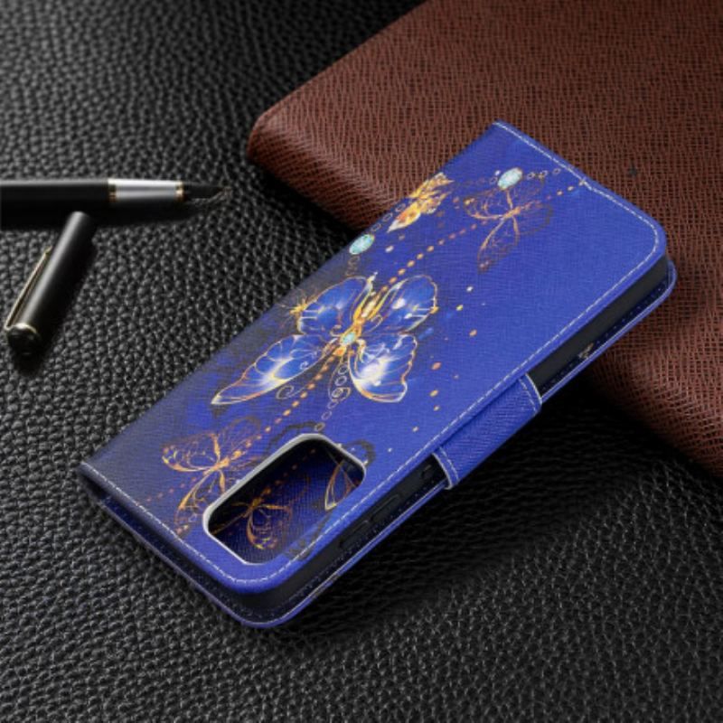 Flip Cover Samsung Galaxy A52 4G / A52 5G / A52s 5G Sommerfugle Konger