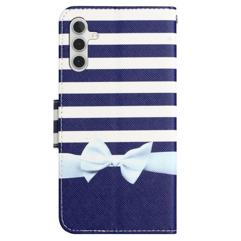 Flip Cover Samsung Galaxy A54 5G Med Snor Navy Rem