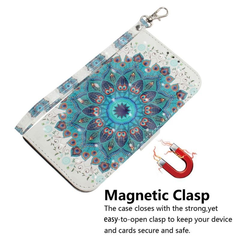 Flip Cover Samsung Galaxy A54 5G Med Snor Strappy Mandala