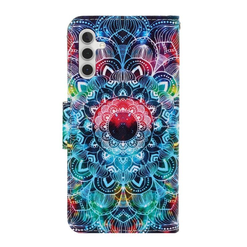 Flip Cover Samsung Galaxy A54 5G Med Snor Strappy Mandala