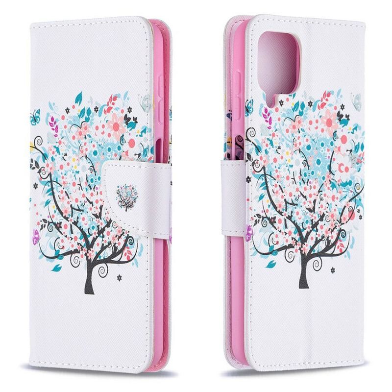 Flip Cover Samsung Galaxy M12 / A12 Blomstret Træ