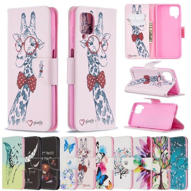 Flip Cover Samsung Galaxy M12 / A12 Brainy Giraf