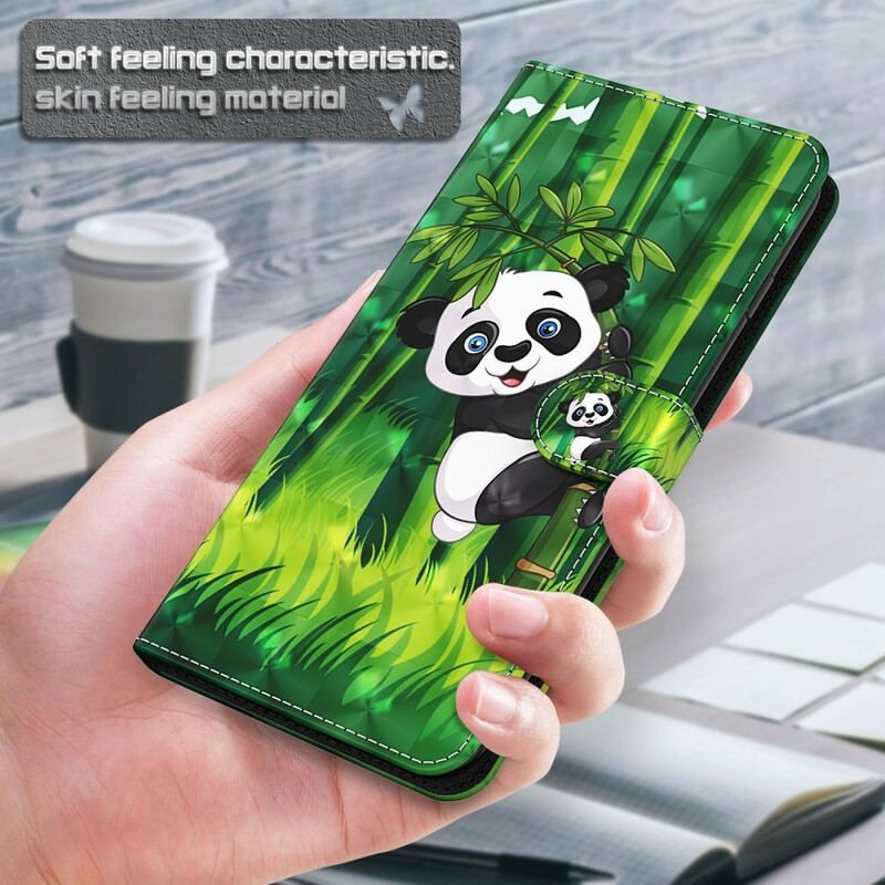 Flip Cover Samsung Galaxy M12 / A12 Panda Og Bambus