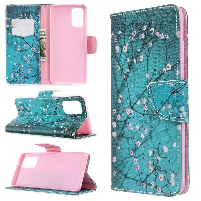 Flip Cover Samsung Galaxy S20 Plus / S20 Plus 5G Blomstrende Træ