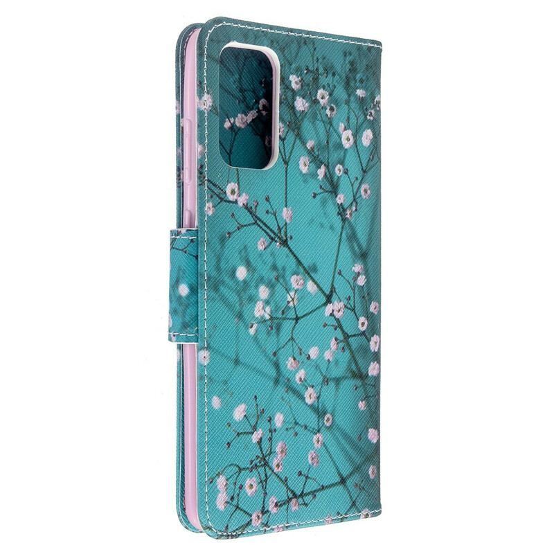 Flip Cover Samsung Galaxy S20 Plus / S20 Plus 5G Blomstrende Træ