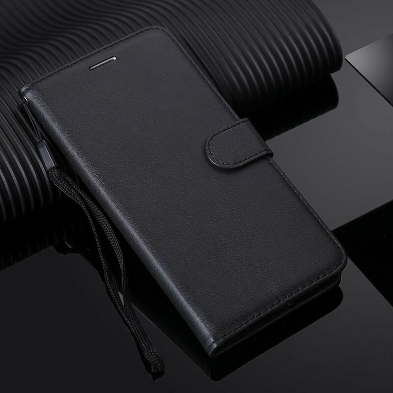 Flip Cover Samsung Galaxy S20 Plus / S20 Plus 5G Med Snor Strappy Lædereffekt