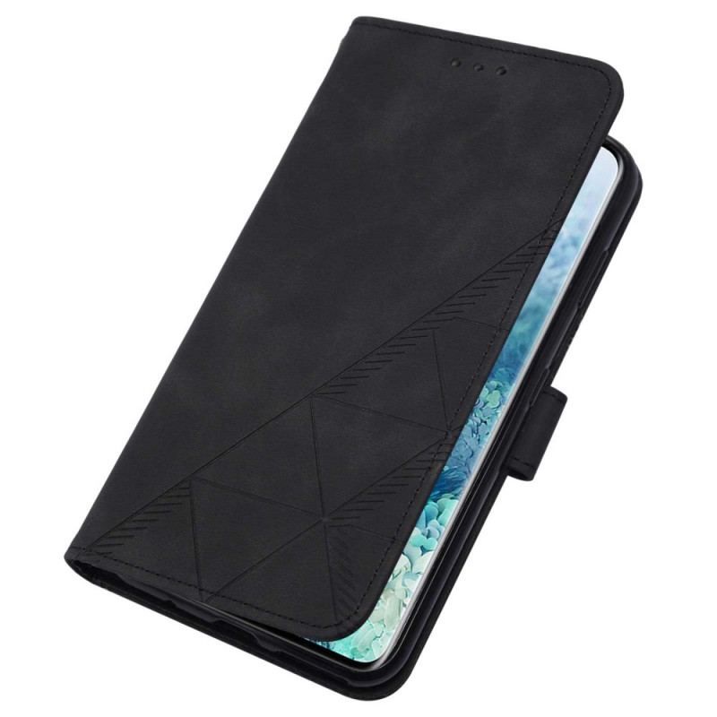 Flip Cover Samsung Galaxy S20 Plus / S20 Plus 5G Pyramide Lædereffekt