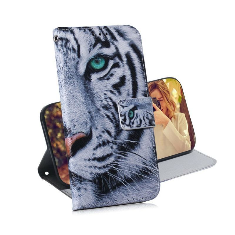 Flip Cover Samsung Galaxy S20 Plus / S20 Plus 5G Tiger Ansigt