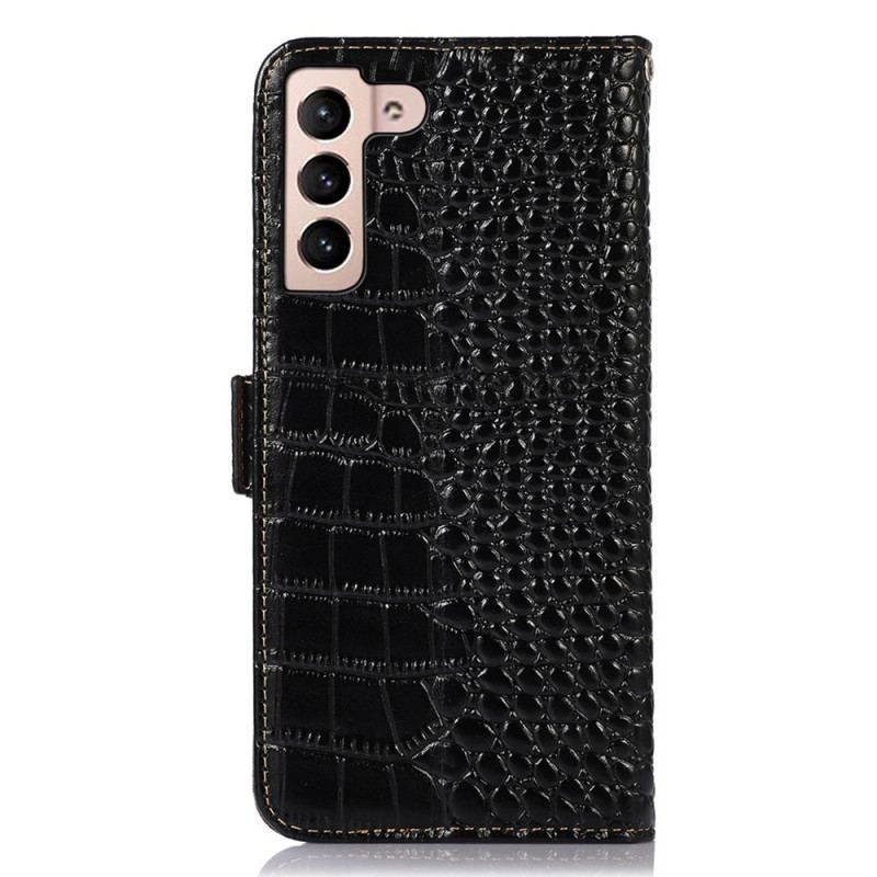 Flip Cover Samsung Galaxy S23 5G Crocodile Style Rfid