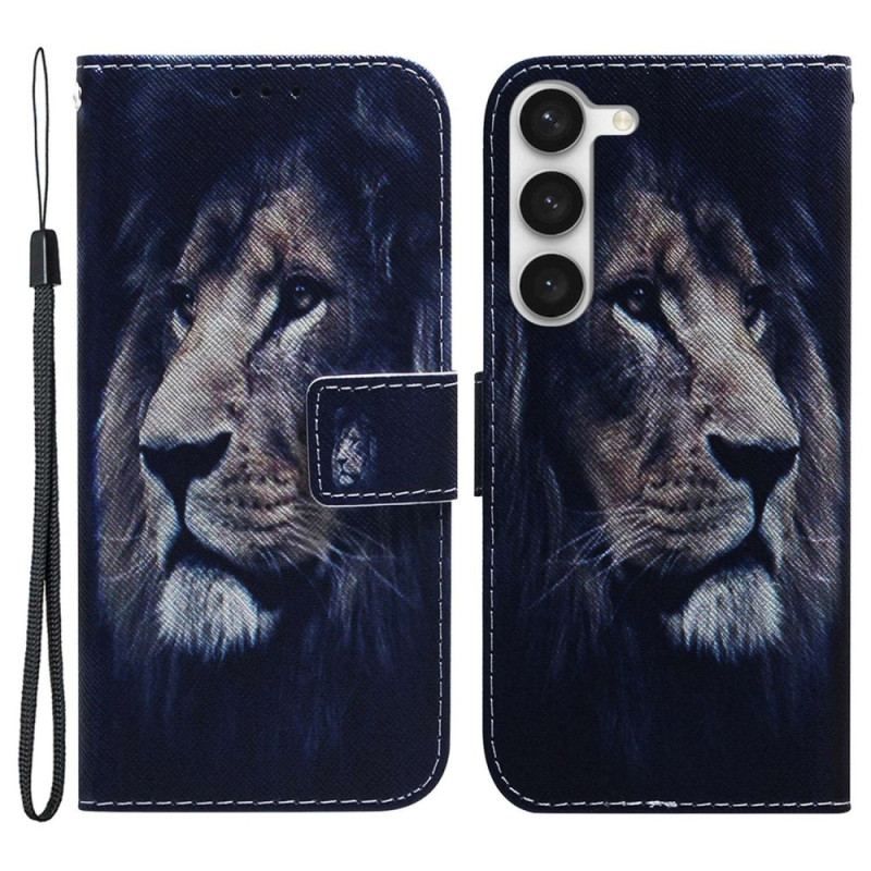 Flip Cover Samsung Galaxy S23 5G Drømme-løve