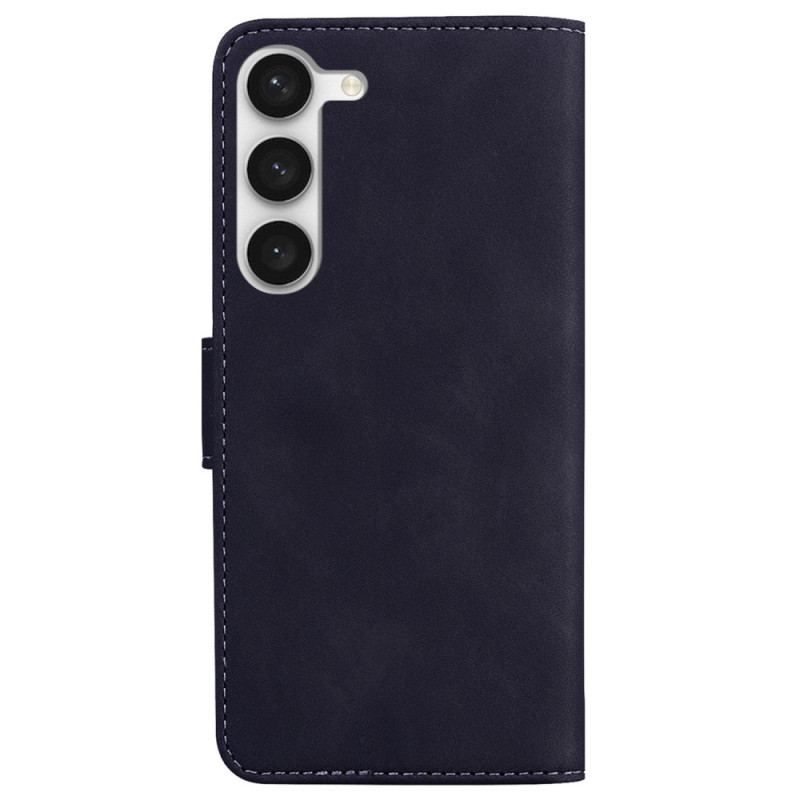 Flip Cover Samsung Galaxy S23 5G Ensfarvet Design