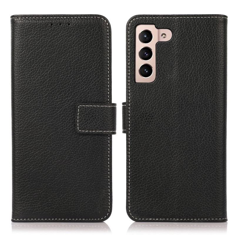 Flip Cover Samsung Galaxy S23 5G Lychee Læder Stil