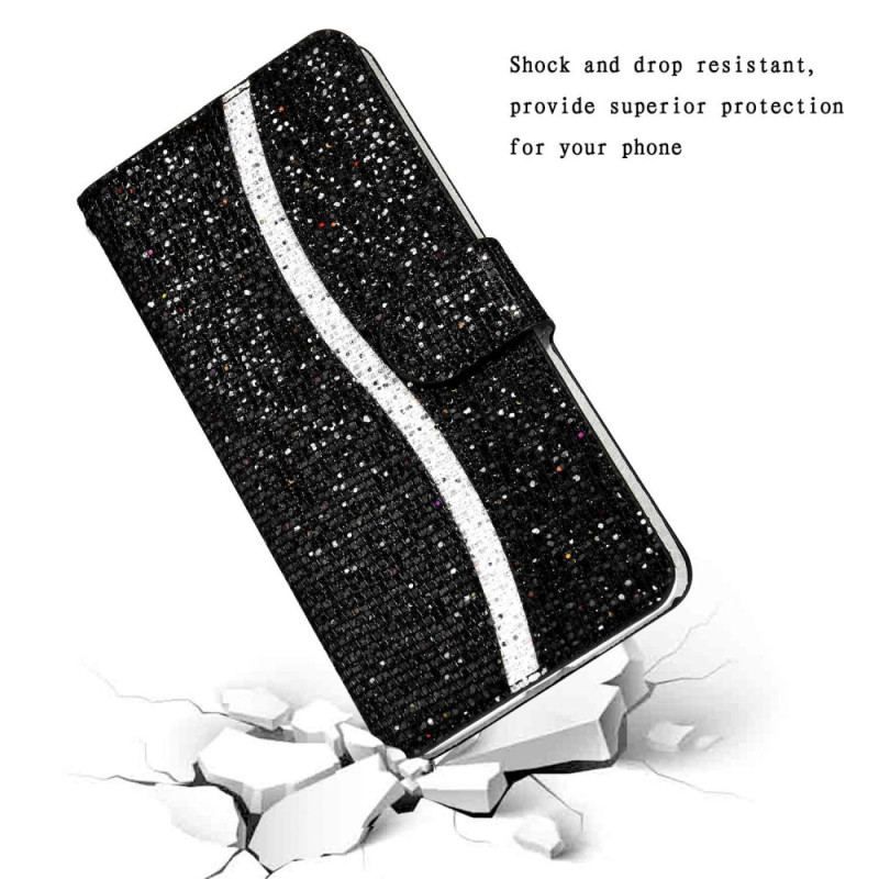 Flip Cover Samsung Galaxy S23 5G Med Snor Strappy Pailletter