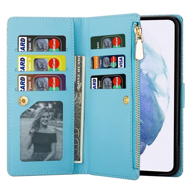 Flip Cover Samsung Galaxy S23 5G Punge Etui Pung Med Pailletter