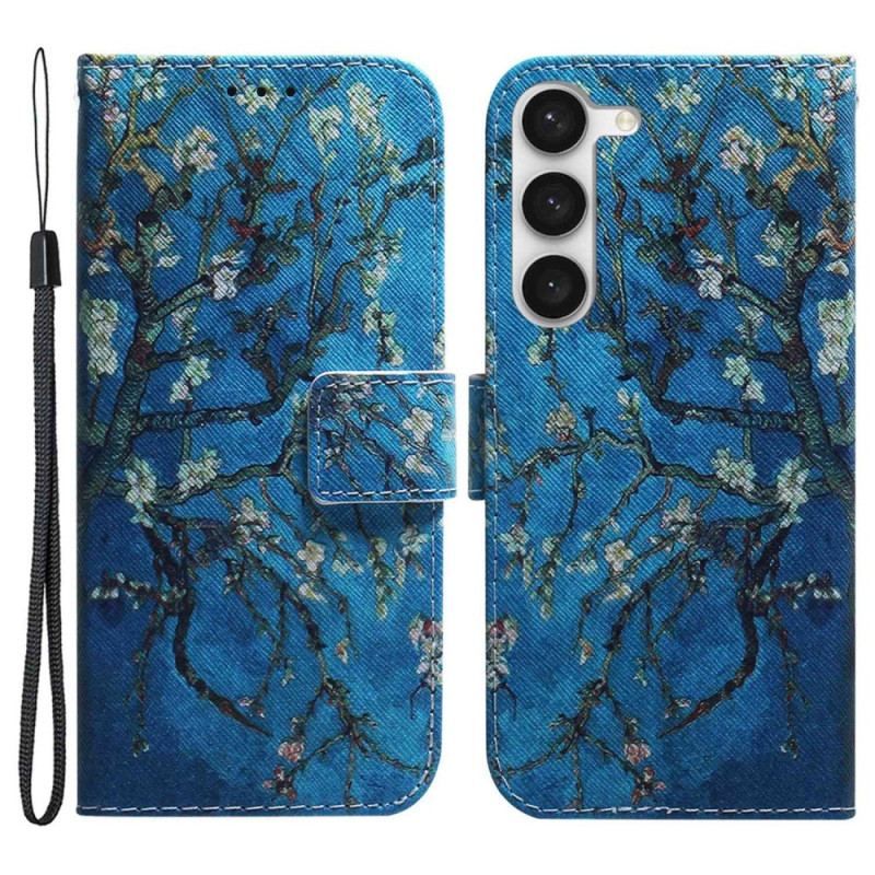 Flip Cover Samsung Galaxy S23 Plus 5G Blomstrende Grene