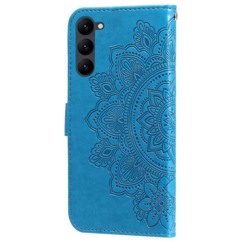 Flip Cover Samsung Galaxy S23 Plus 5G Med Snor Strappy Mandala