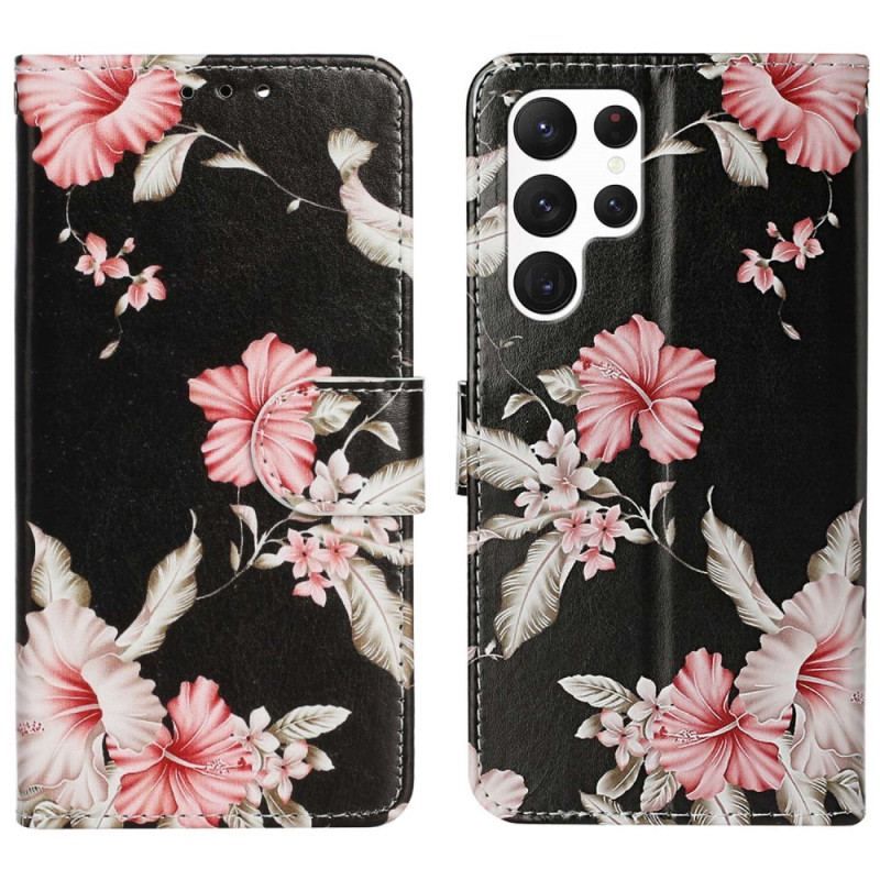 Flip Cover Samsung Galaxy S23 Ultra 5G Blomster