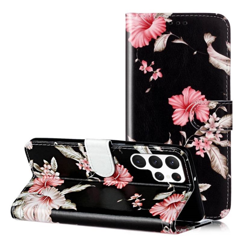 Flip Cover Samsung Galaxy S23 Ultra 5G Blomster