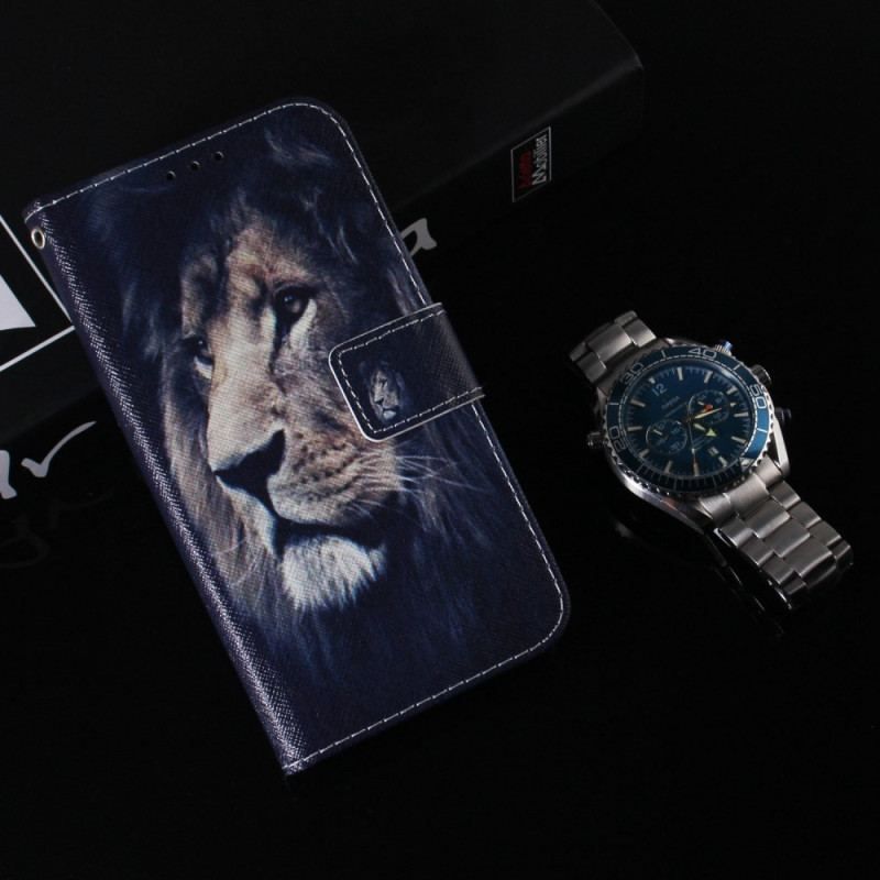 Flip Cover Samsung Galaxy S23 Ultra 5G Drømme-løve