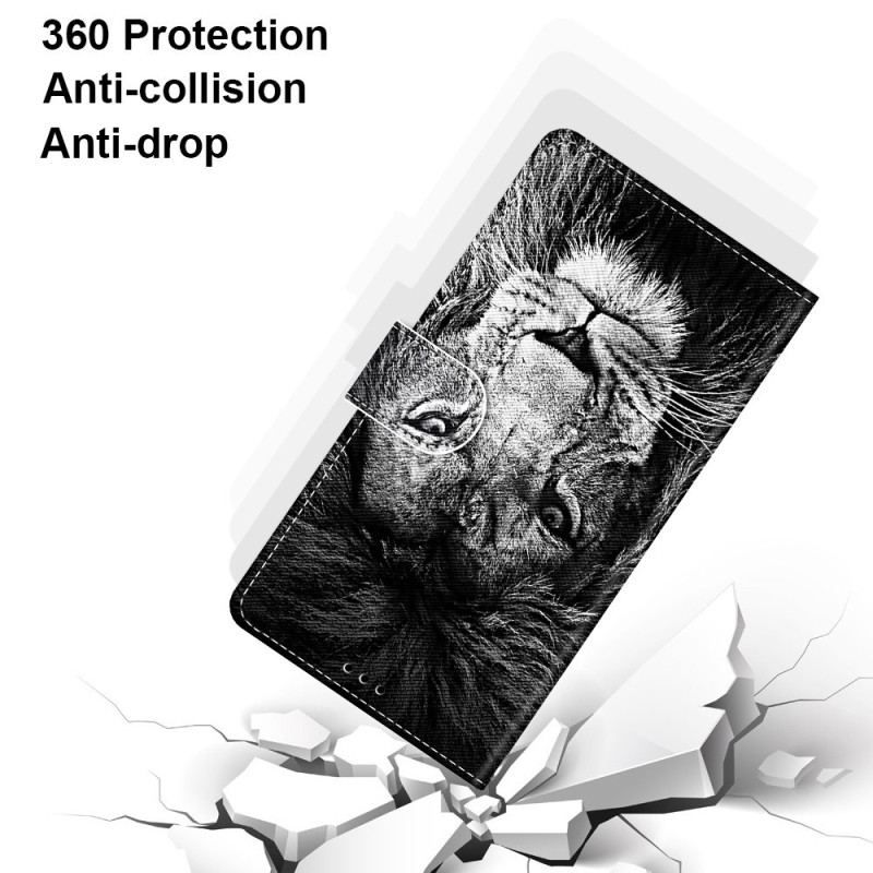 Flip Cover Samsung Galaxy S23 Ultra 5G Løve