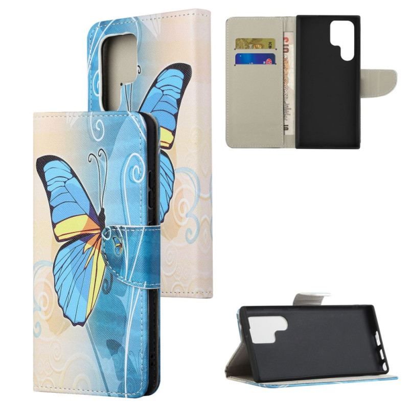 Flip Cover Samsung Galaxy S23 Ultra 5G Sublime Sommerfugle