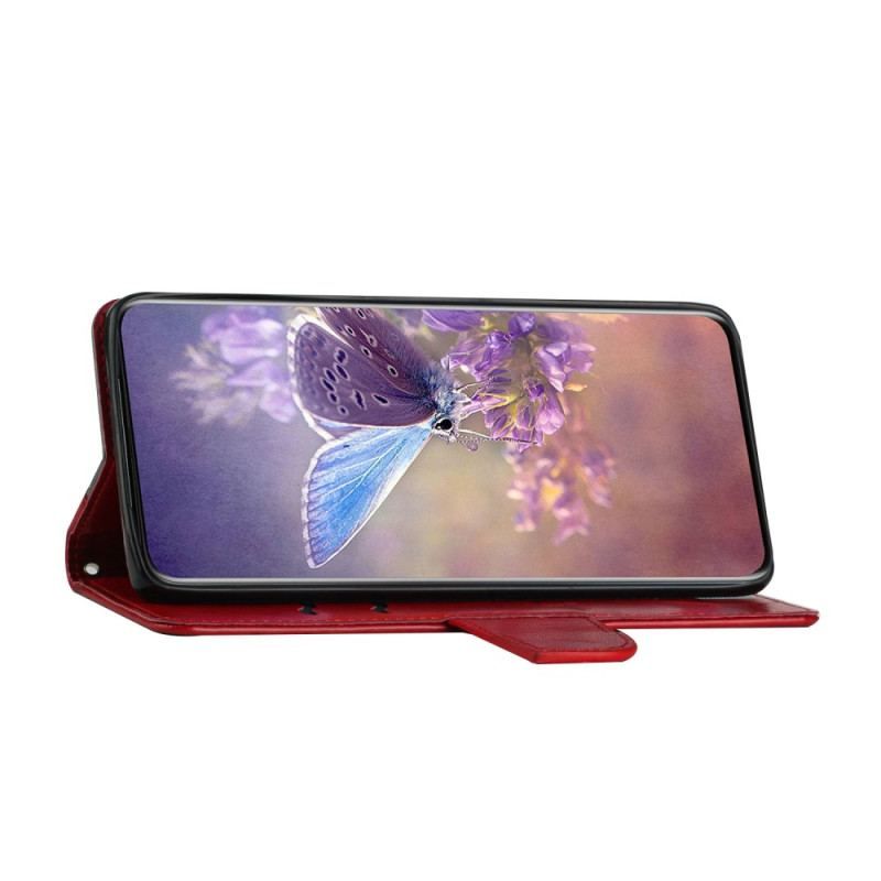 Flip Cover Samsung Galaxy S23 Ultra 5G Tofarvet Barok Sommerfugl