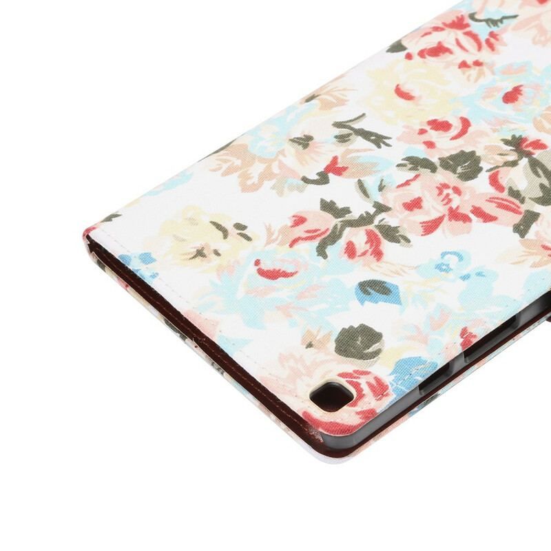 Flip Cover Samsung Galaxy Tab A7 Lite Frihedsblomster