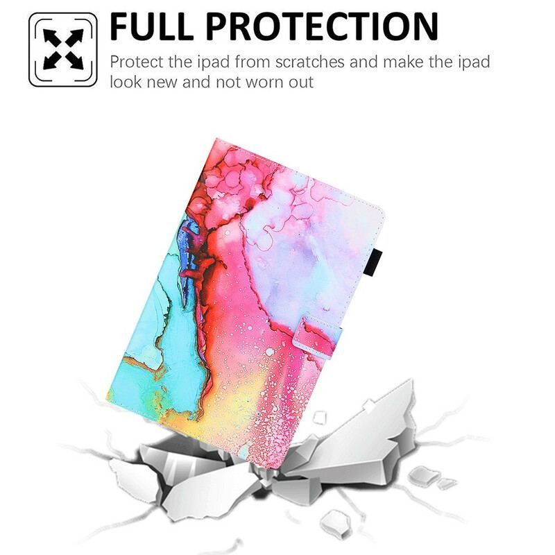 Flip Cover Samsung Galaxy Tab A7 Lite Marmor Stil