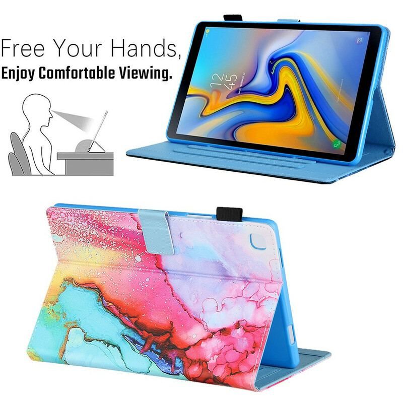 Flip Cover Samsung Galaxy Tab A7 Lite Marmor Stil