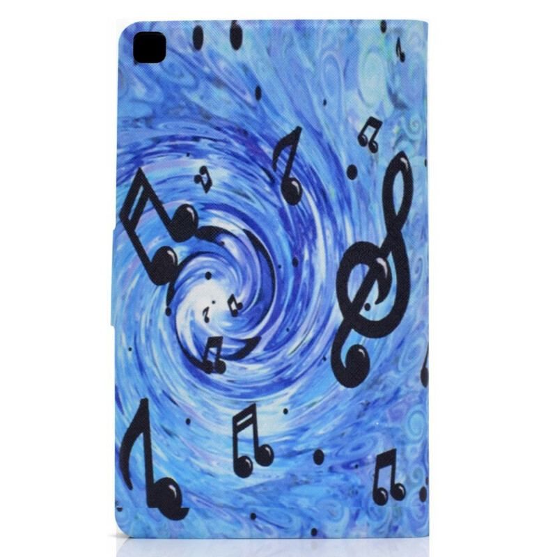 Flip Cover Samsung Galaxy Tab A7 Lite Musik Noder