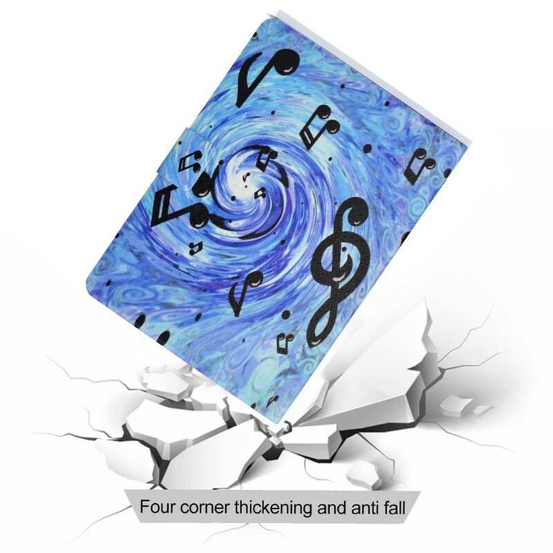 Flip Cover Samsung Galaxy Tab A7 Lite Musik Noder