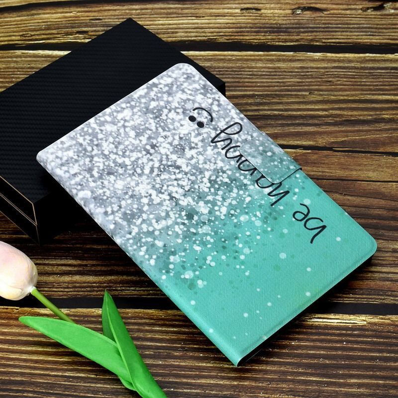 Flip Cover Samsung Galaxy Tab A7 Lite Skinnende Pailletter