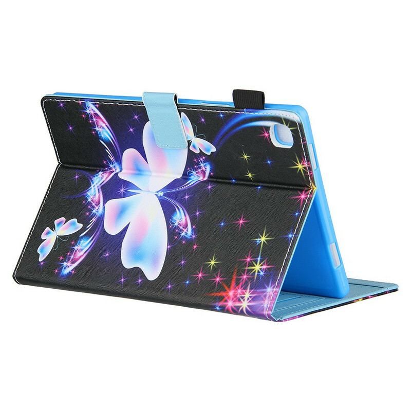 Flip Cover Samsung Galaxy Tab A7 Lite Stjernesommerfugle