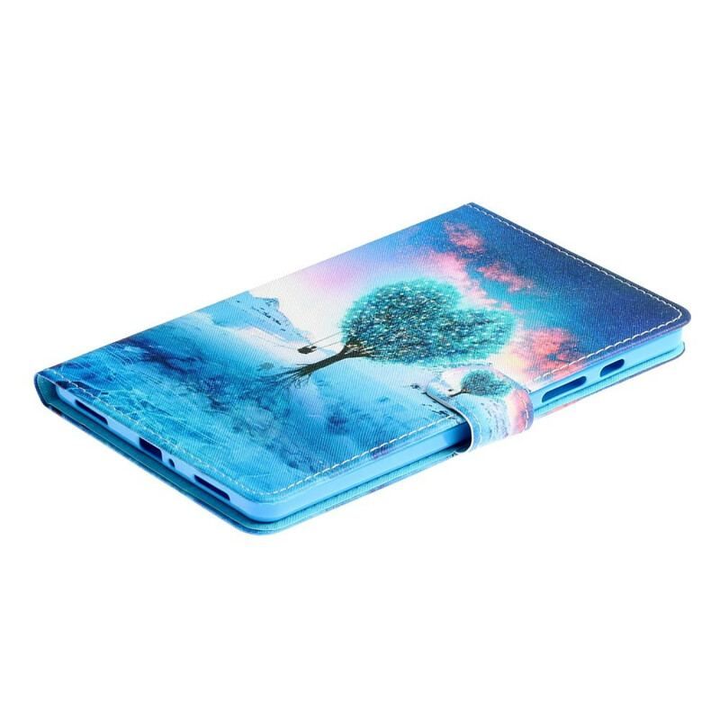 Flip Cover Samsung Galaxy Tab A7 Lite Træ Hjerte