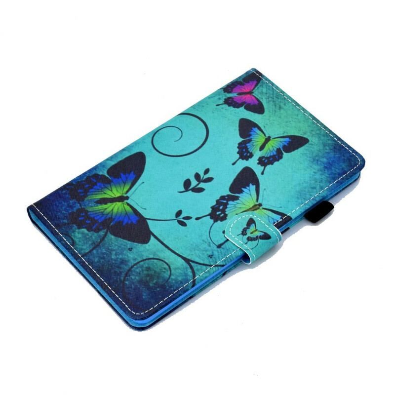 Flip Cover Samsung Galaxy Tab A7 Lite Unikke Sommerfugle