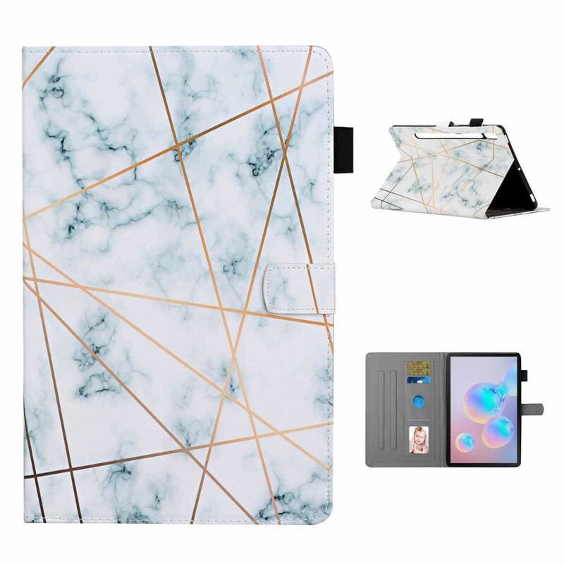 Flip Cover Samsung Galaxy Tab S8 / Tab S7 Marmor