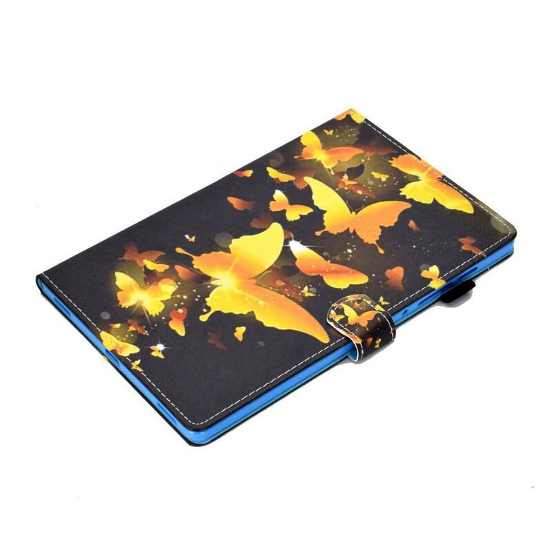 Flip Cover Samsung Galaxy Tab S8 / Tab S7 Unikke Sommerfugle