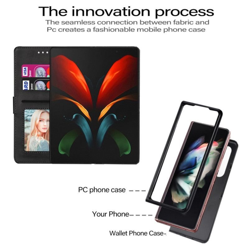 Flip Cover Samsung Galaxy Z Fold 4 Med Snor Strappy Glamour