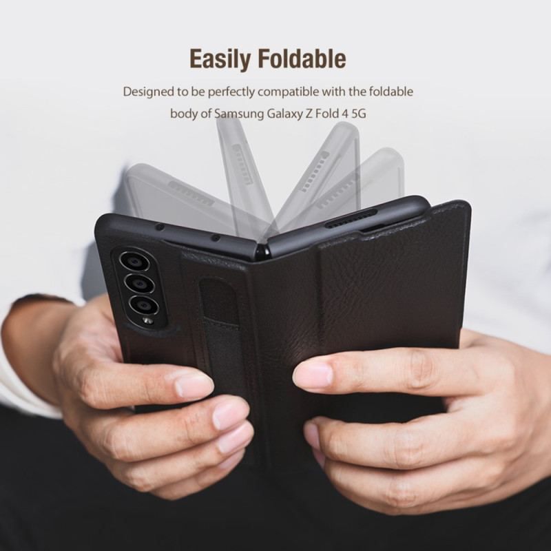 Flip Cover Samsung Galaxy Z Fold 4 Nillkin Imiteret Læder