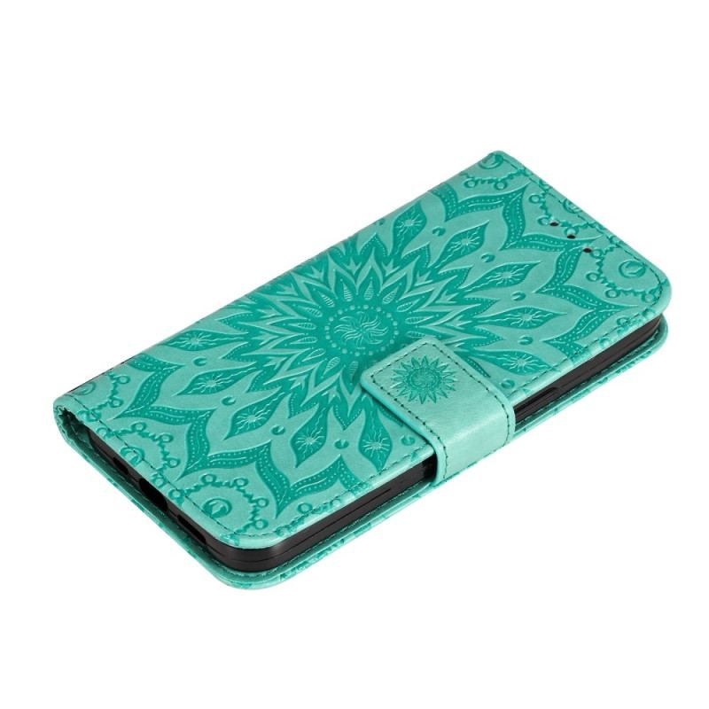 Flip Cover Sony Xperia 5 IV Mandala Sun Med Snor