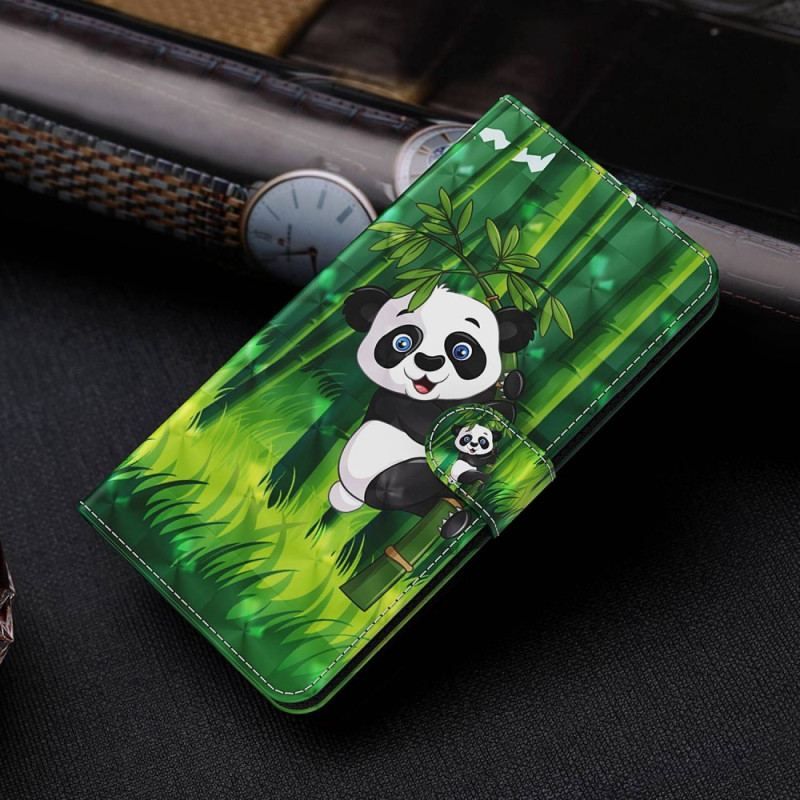 Flip Cover Sony Xperia 5 IV Med Snor Bambus Panda Med Snor