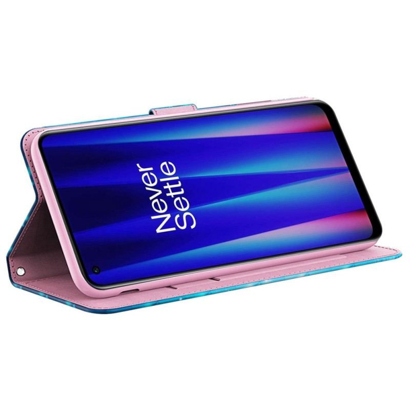 Flip Cover Sony Xperia 5 IV Med Snor Thong Sommerfugle