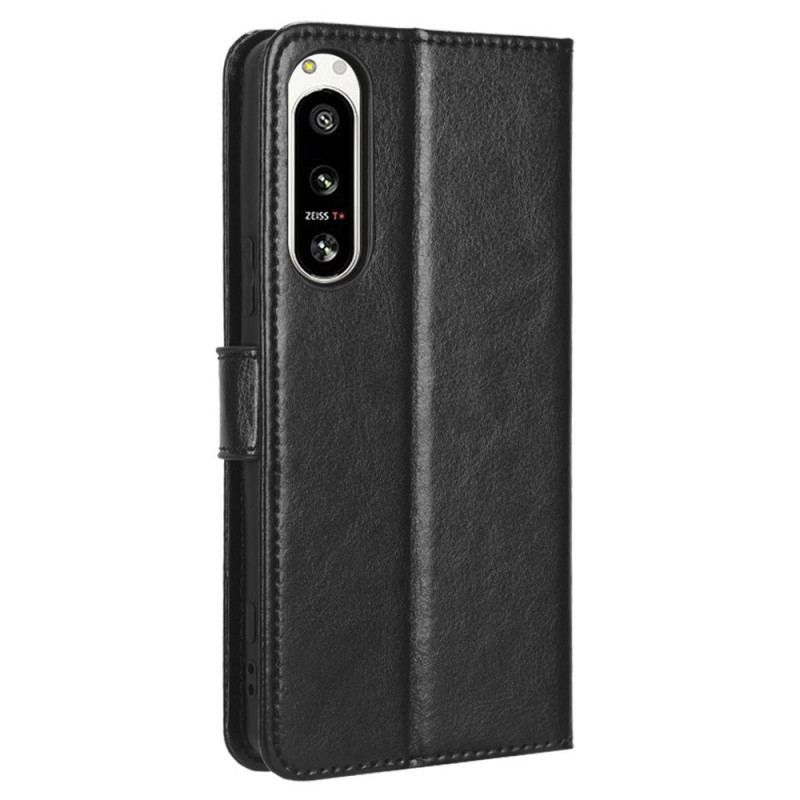 Flip Cover Sony Xperia 5 IV Retro Læder Stil