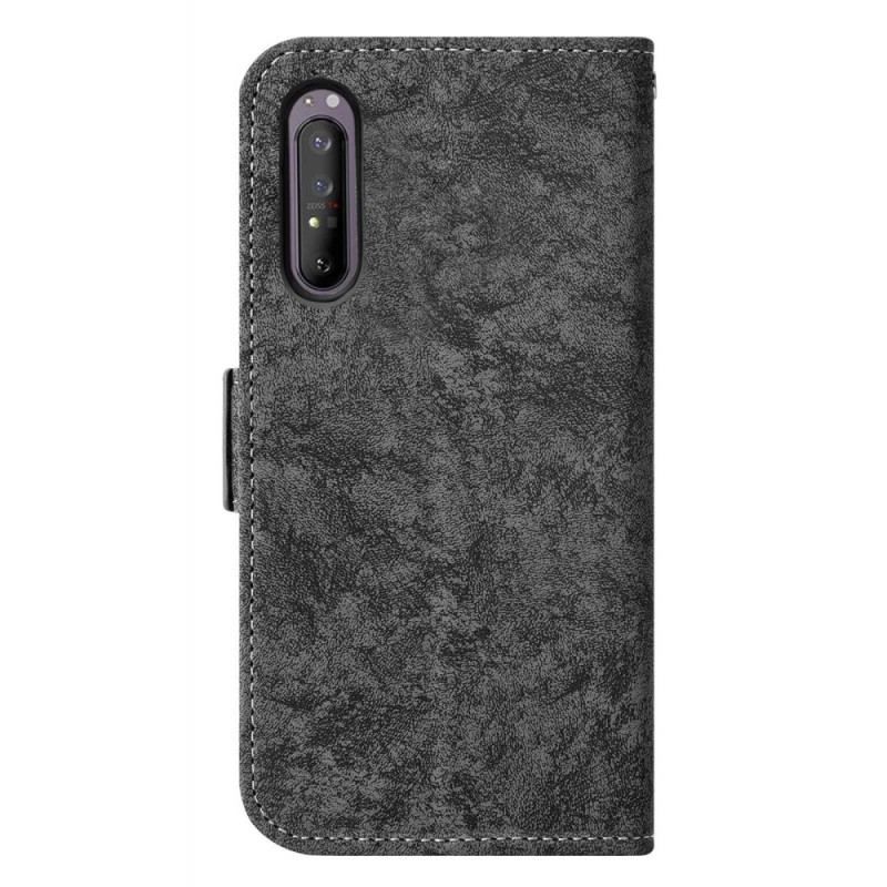 Flip Cover Sony Xperia 5 IV Vintage Roterende Kortholder