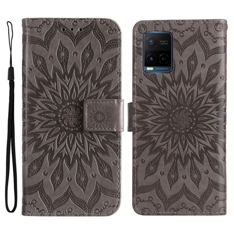 Flip Cover Vivo Y21 Med Snor Thong Sun